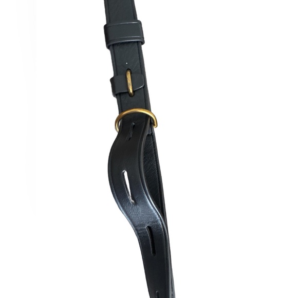 Tory Burch Black Leather Shoulder Bag with Gold Accent - Picture 15 of 16